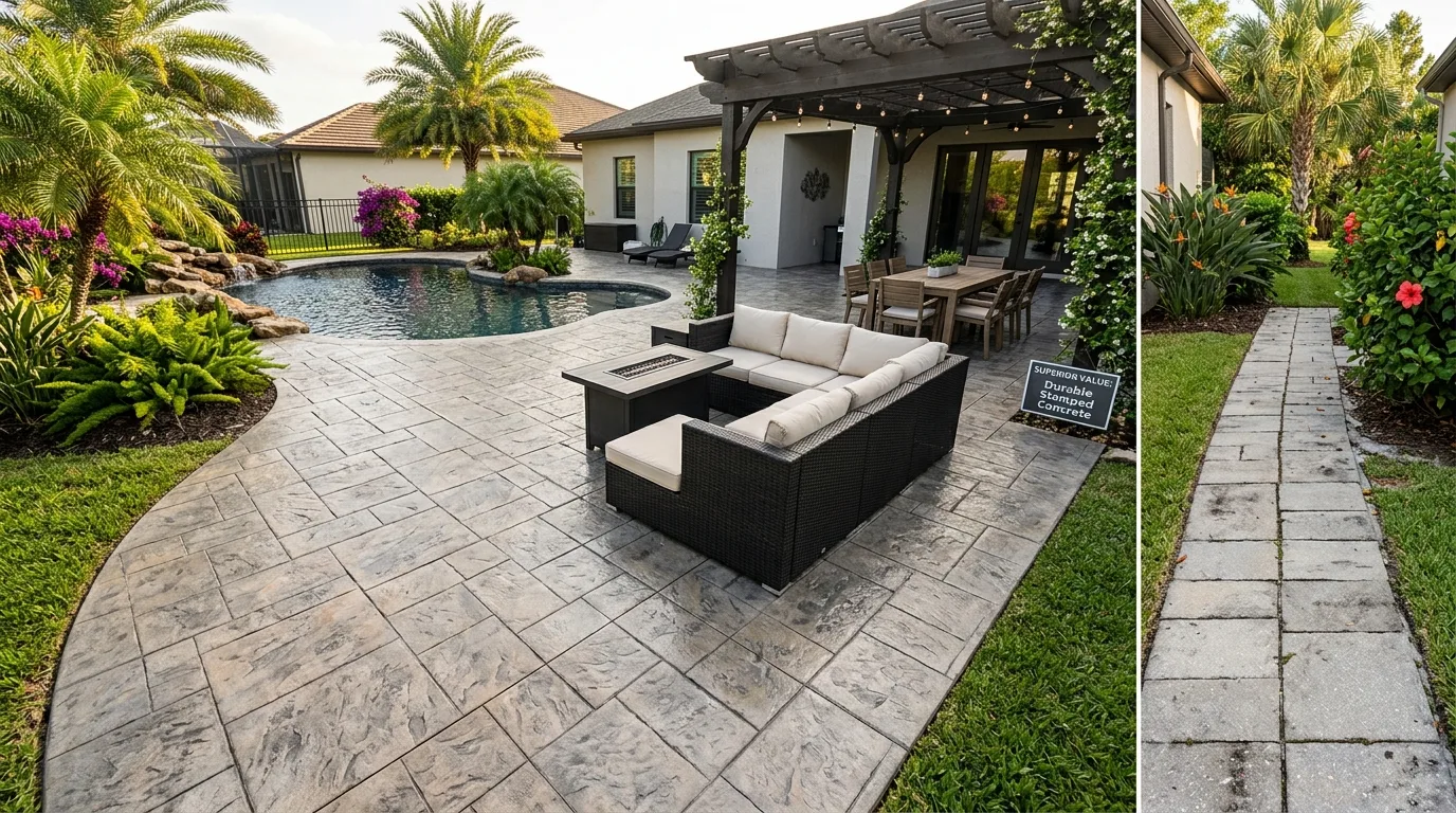 Stamped Concrete vs Pavers: Best Choice for Margate Homes